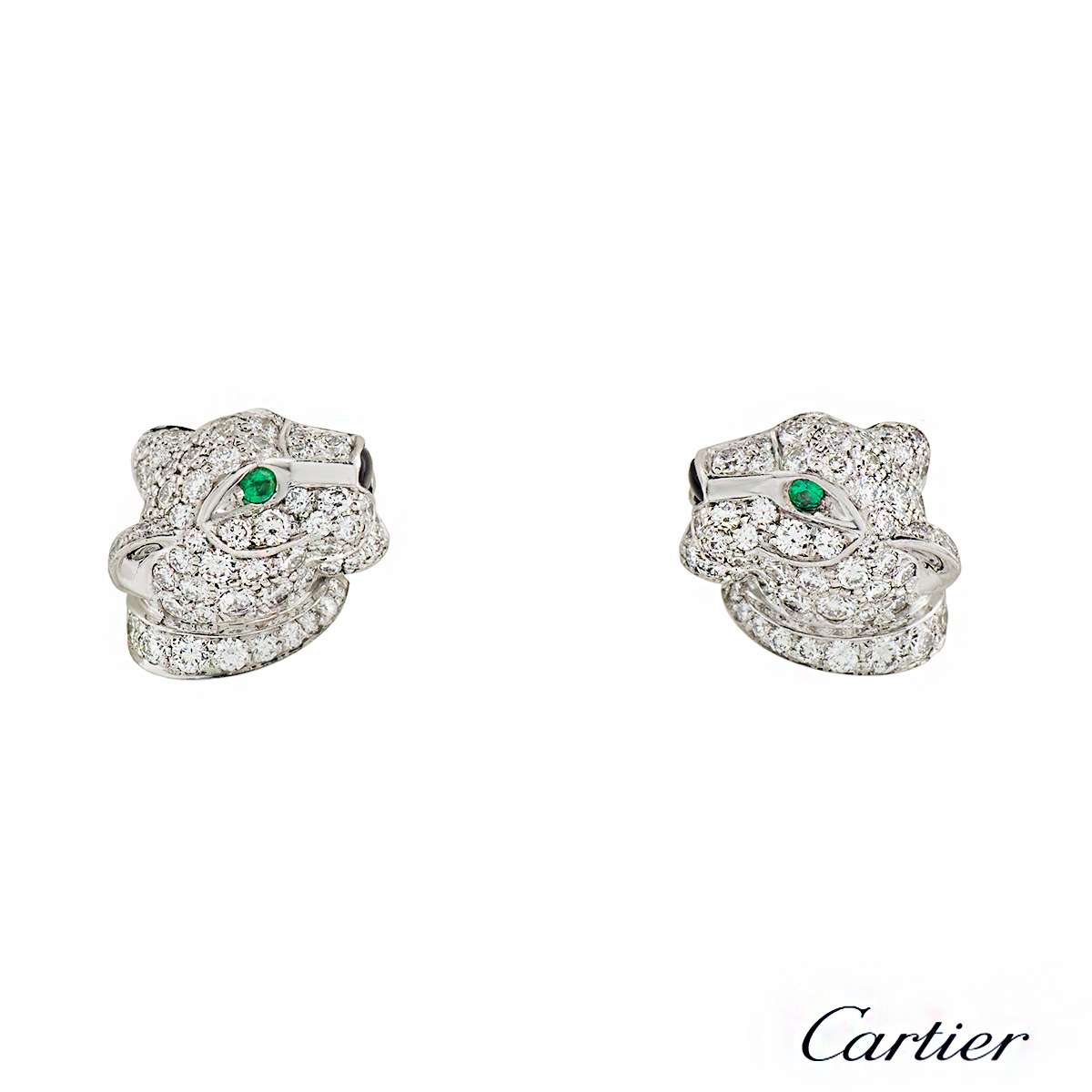 cartier onyx earrings